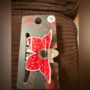 Primark Red and Black Flower Claw Hair Clip